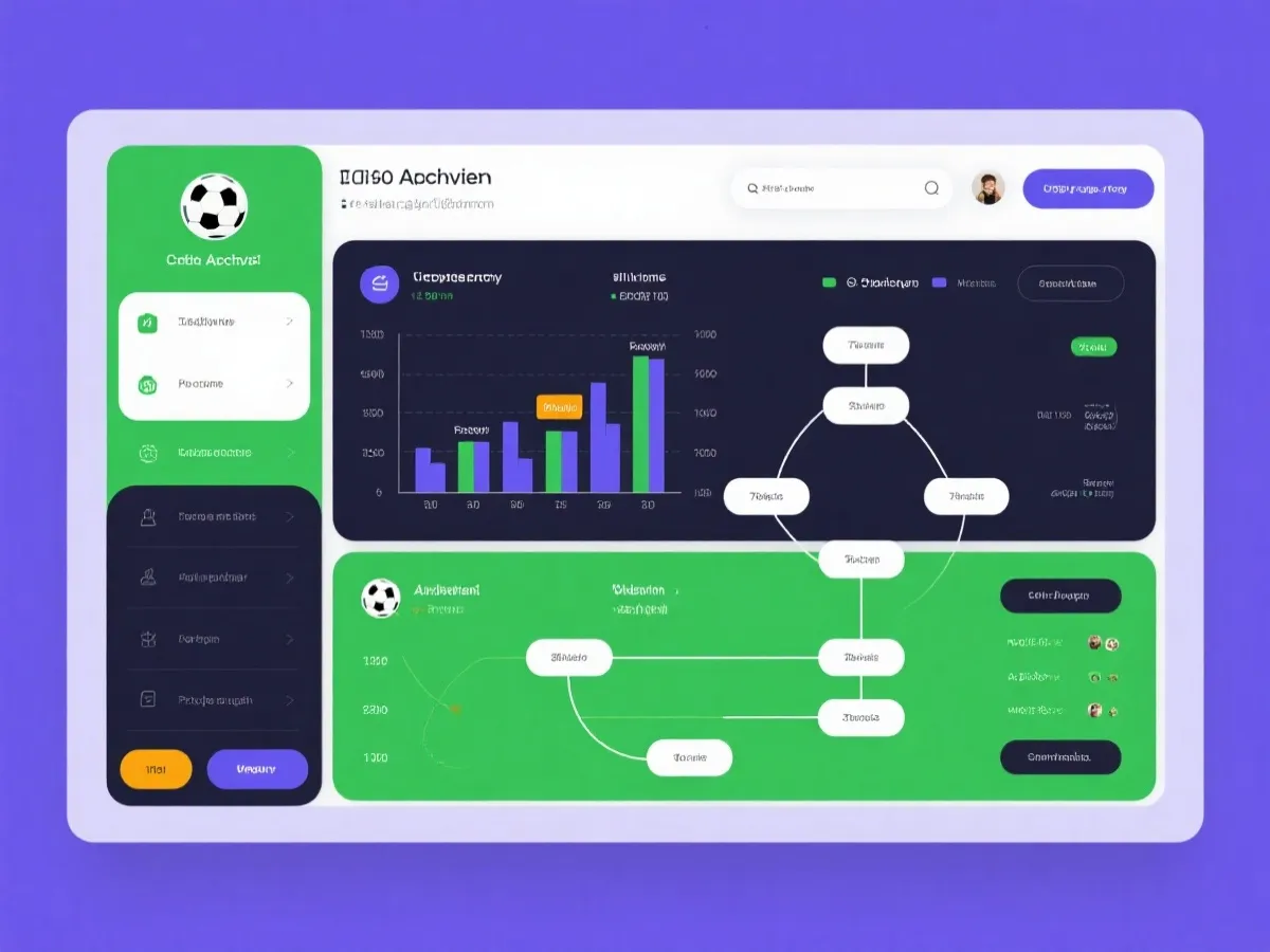 世界杯历史赛果与数据中心协同展示示意图
