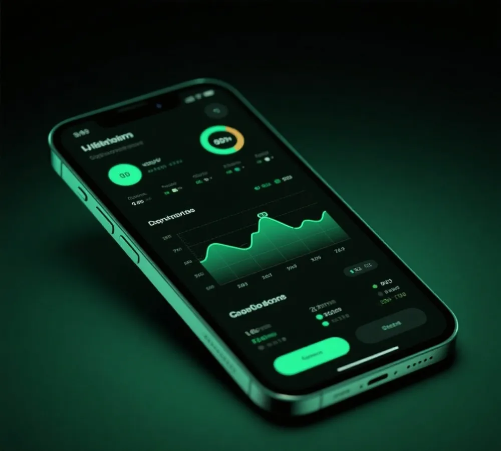 夜间模式比分App展示